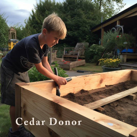 Donate Cedar Boards to Middle Schoolers for Building Raised Garden Beds